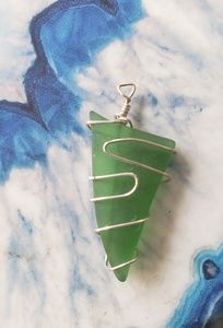 Octopus's Garden Originals Jewelry - Gorgeous Sterling Wrapped Sea Glass Pendant Octopus's Garden Originals Jewelry - Gorgeous Sterling Wrapped Sea Glass Pendant